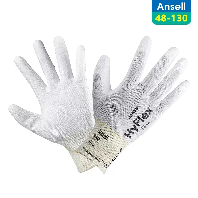 Ansell 48-130/48-135 Anti Static Comfortable And Wear-Resistant Hand Dipped Rubber Mechanical Protection Work Protective Gloves