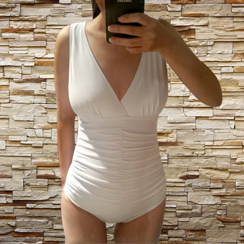 

Женский слитный купальник 2024 года, новинка, черный, сексуальный, больших размеров, для термальных источников, консервативный, корректирующий живот, для плавания