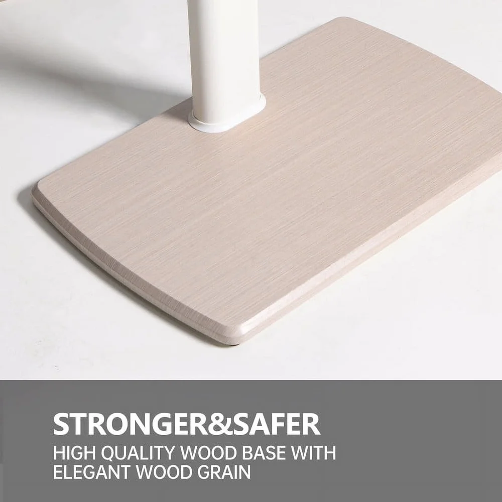 Sturdy Floor TV Stand 32-70 Inch TVs Adjustable Height Swivel Mount Holds 88lbs with Cable Management and Two Shelves