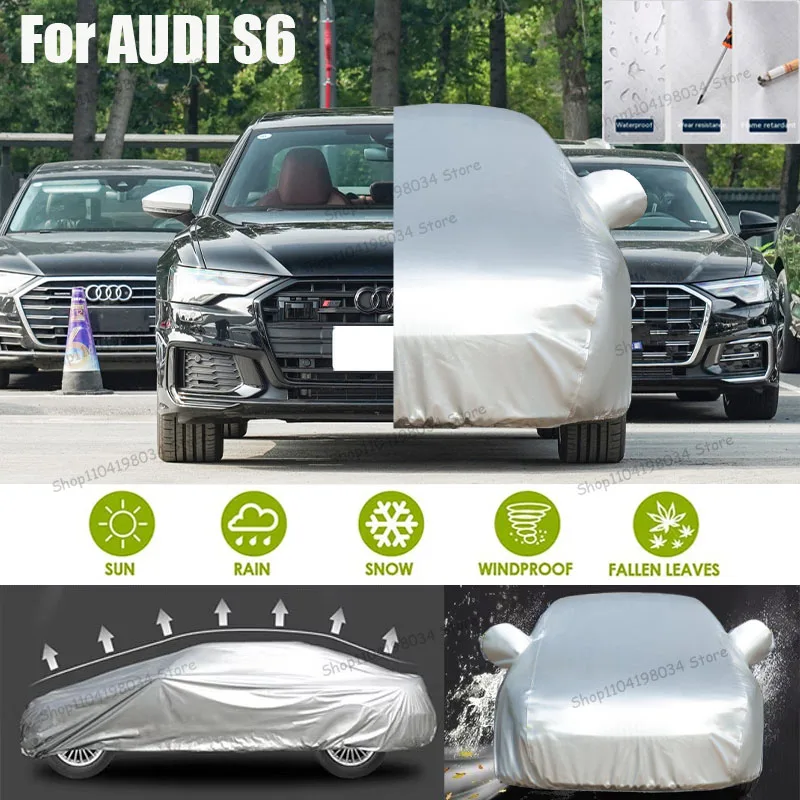 

For AUDI S4 Auto parts Anti snow Anti dust Sunscreen Anti-uv Anti peeling paint And Anti Rainwater 210t car cover Car cover