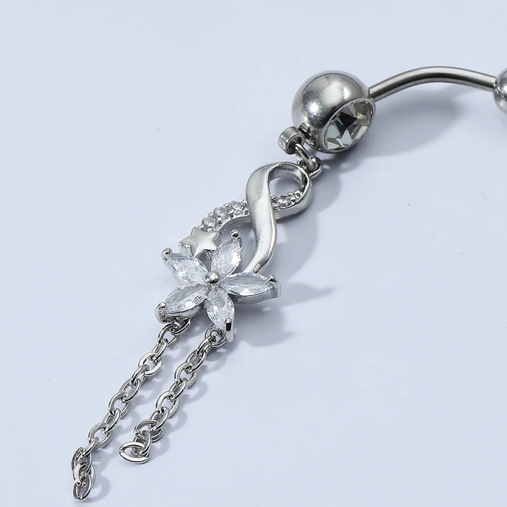 

10Pcs Belly Button Ring Body Decoration Selected Material Not Easy to Deform Break Skin Friendly Safe Use Perfect for Party