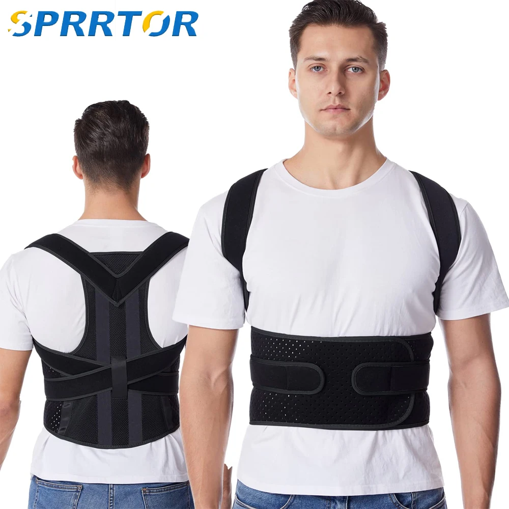 Back Waist Posture Corrector Adjustable Adult Correction Belt Waist Trainer Shoulder Lumbar Brace Spine Support Belt Vest