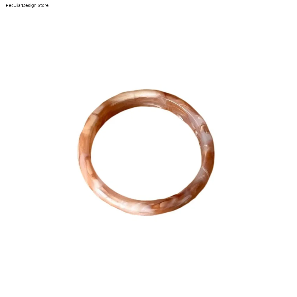 Vintage Muticolor Resin Bracelets Bohemia Wristband Round Bangle Korean Style Hand Ring Geometric Bracelets Women