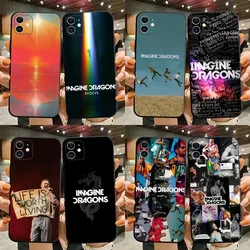 Loom Imagine Dragons Phone Case For iPhone 15,14,13,12,11,Plus,Pro Max,XS,X,XR,SE,Mini,8,7 Soft Silicone Black Cover