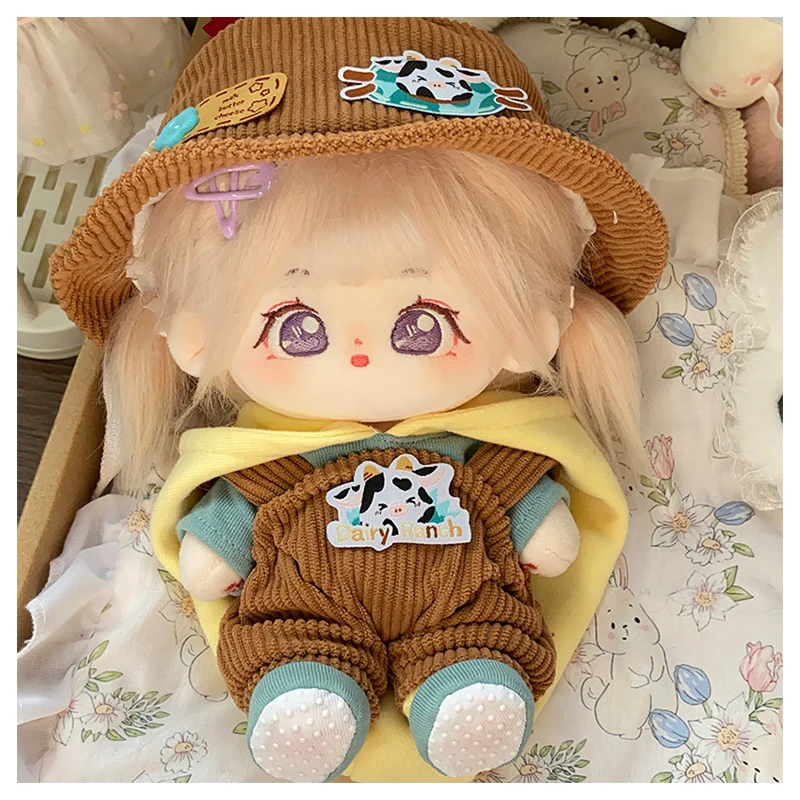 IDol Doll Plush 20cm Kawaii Cotton Star Anime Baby Dolls Customization With Clothes Fans Collection Kids Puppet Gifts