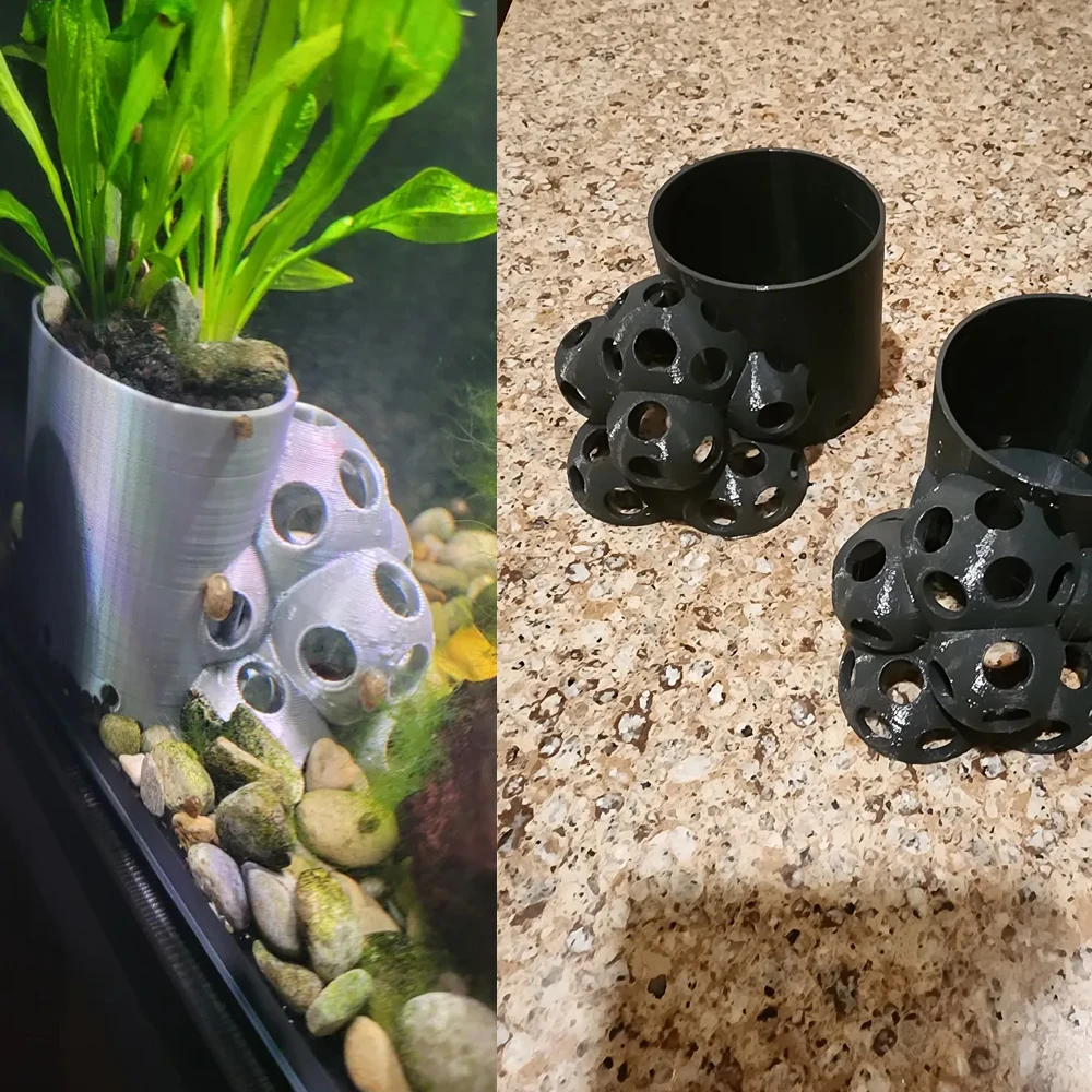 

Aquarium Planter & Shrimp Cave For Aquatic Pets To Breed, Play AndRest Fish Tank Ornaments