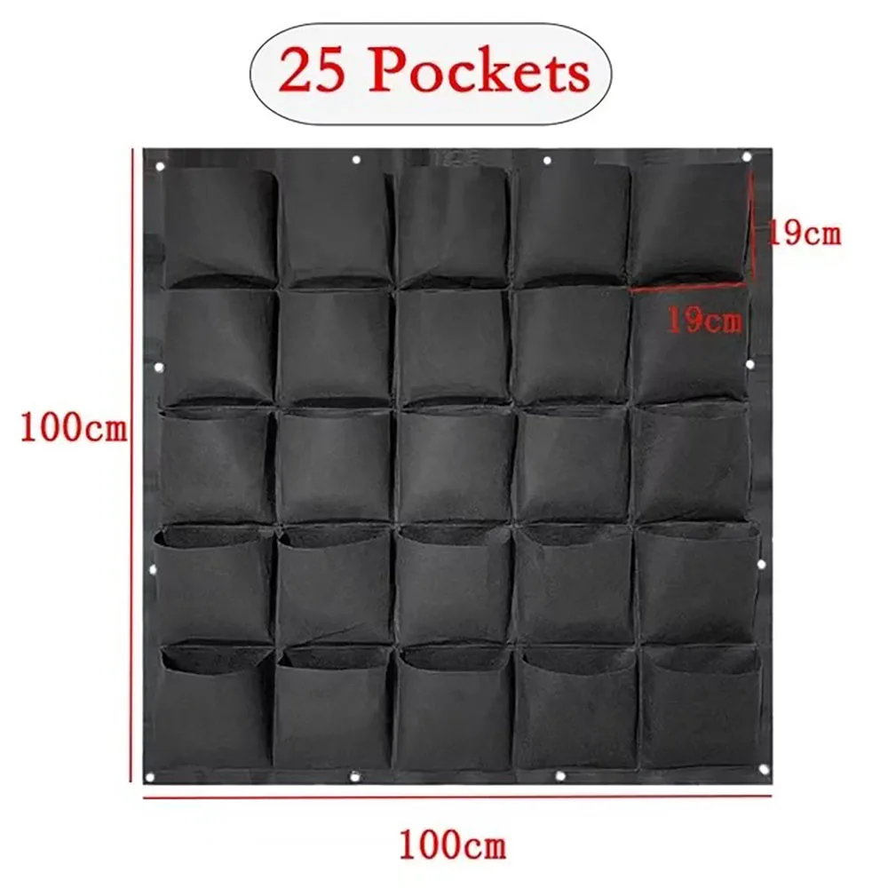 Multi-pocket groene verticale hangende tuin plantenbak groente fruit bloempotten tas muurbevestiging hangende kweekzakken zaaipotten