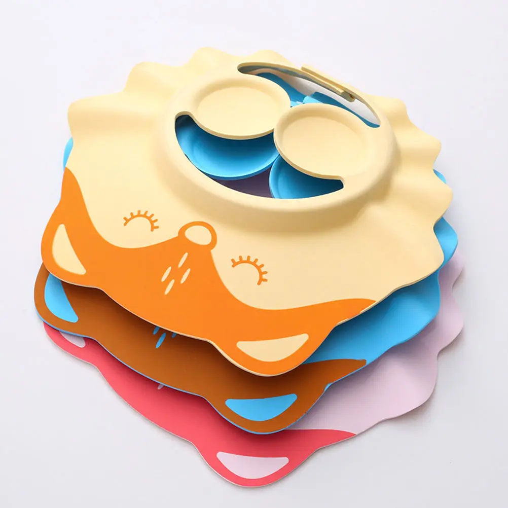 2Pcs Baby Shower Caps Adjustable Eva Material Hair Washing Visor Protect Eyes Ears Infant Bath Hat Toddler Shampoo Hat