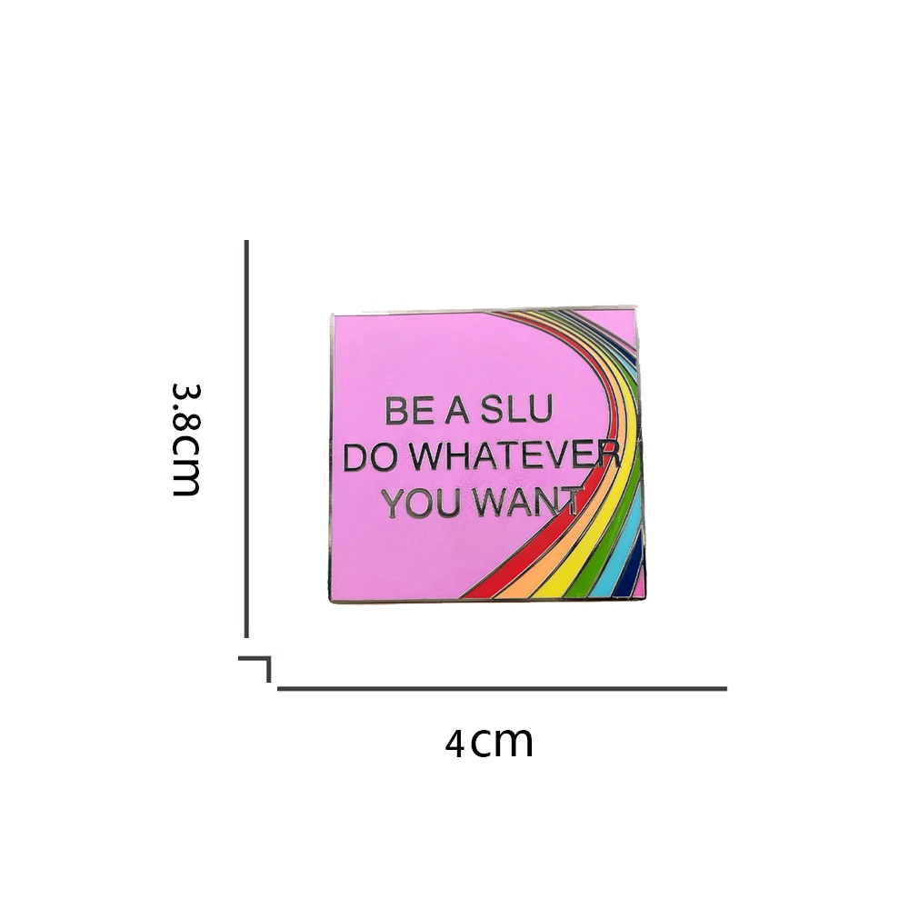 كن امرأة سيئة تفعل ما تريده شارة جرافيك مضحكة العصرية فتاة جامعية الفكاهة نمط الشارع بروش لطيف