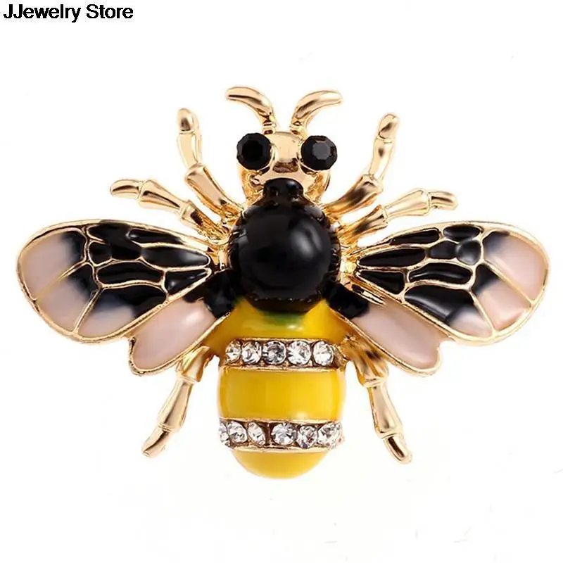 Unisex Enamel Bee Brooches Insect Brooch Pin Cute Small Badges Fashion Jewelry Wholesale Women and Men Jewelry hot