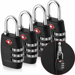 Sturdy Duffle Bag Locker Code Lock 3 Position Resettable Lock Password TSA Luggage Lock Combination Lock