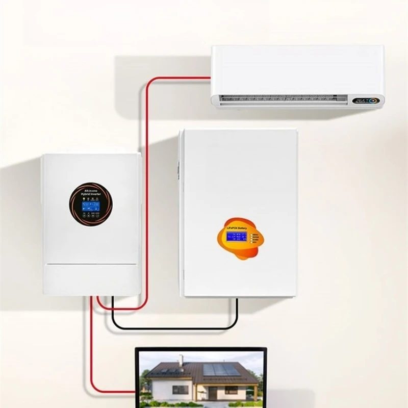 

Complete set of household wall mounted energy storage batteries, 20 degree solar power generation system