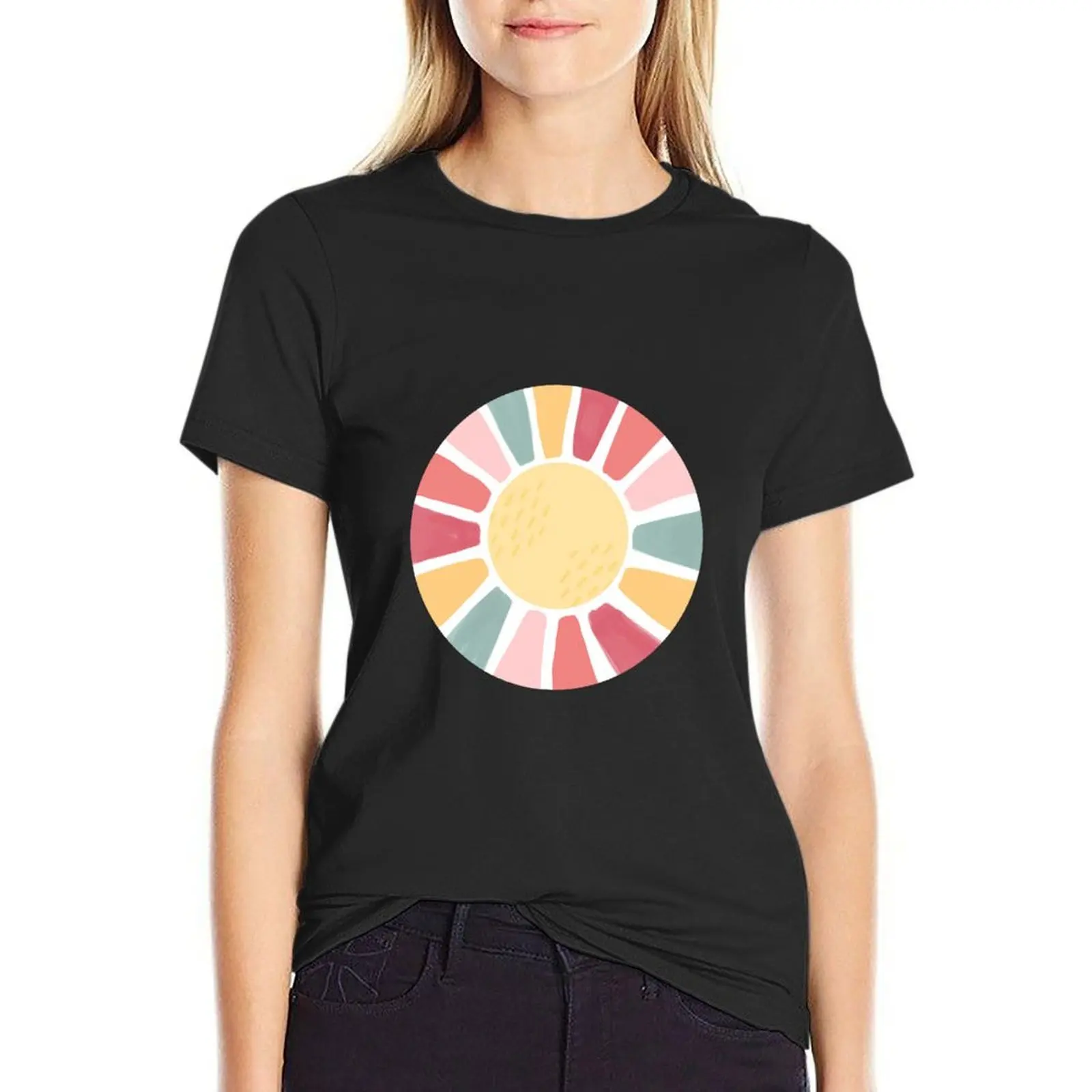 Aesthetic sunshine T-Shirt customizeds animal prinfor t-shirts for Women graphic tees