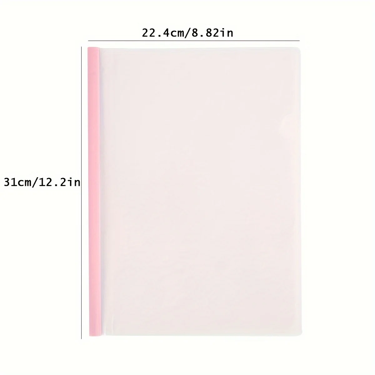 5pcs Large Capacity A4 File Folders with Drawstring Rod - Heavy-Duty PP Plastic Binder, Document Suitable for Office, School