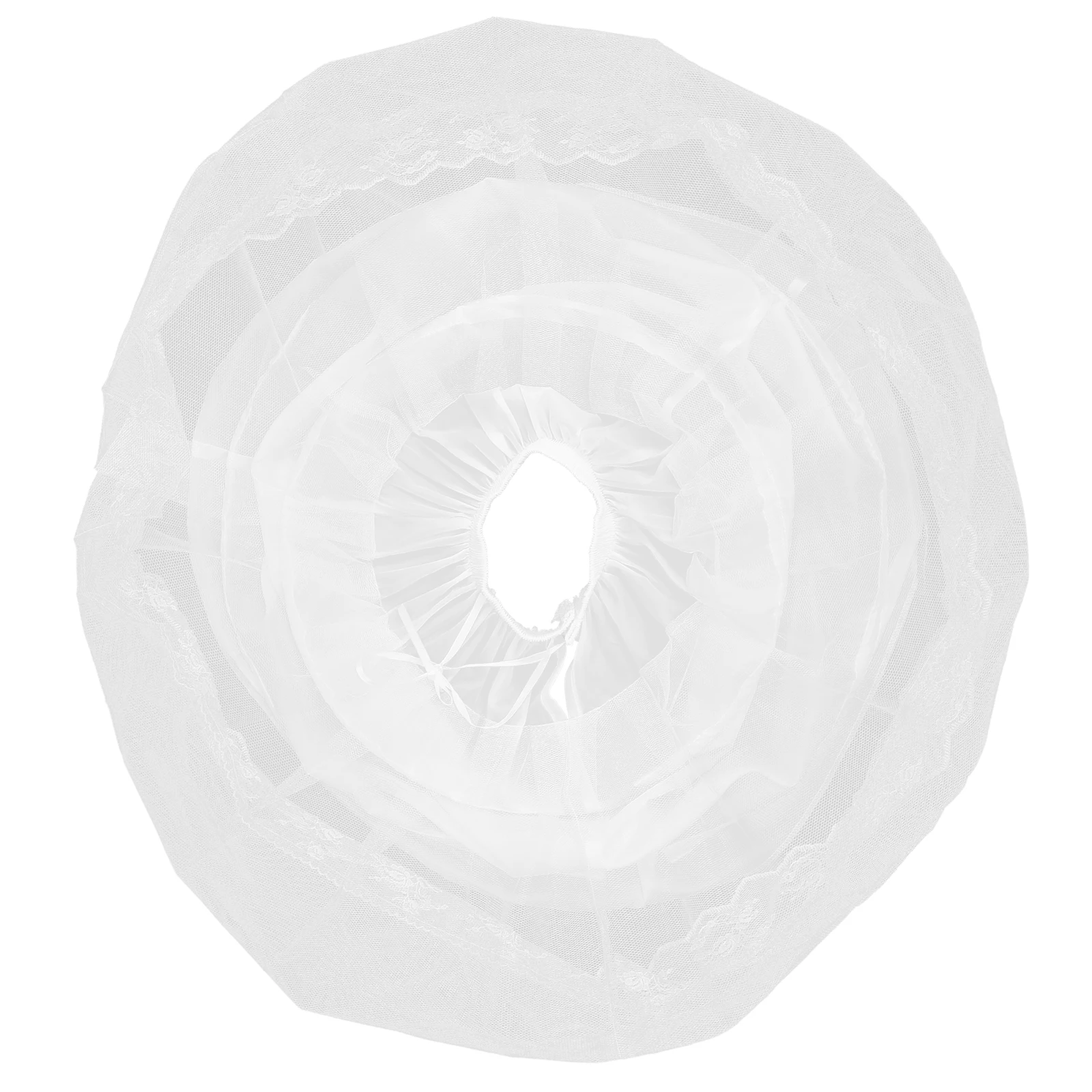 

White Tutu Skirt Petticoat Support For Dance Wedding Outfit Mesh Lining Dress Enhancer Kids Women