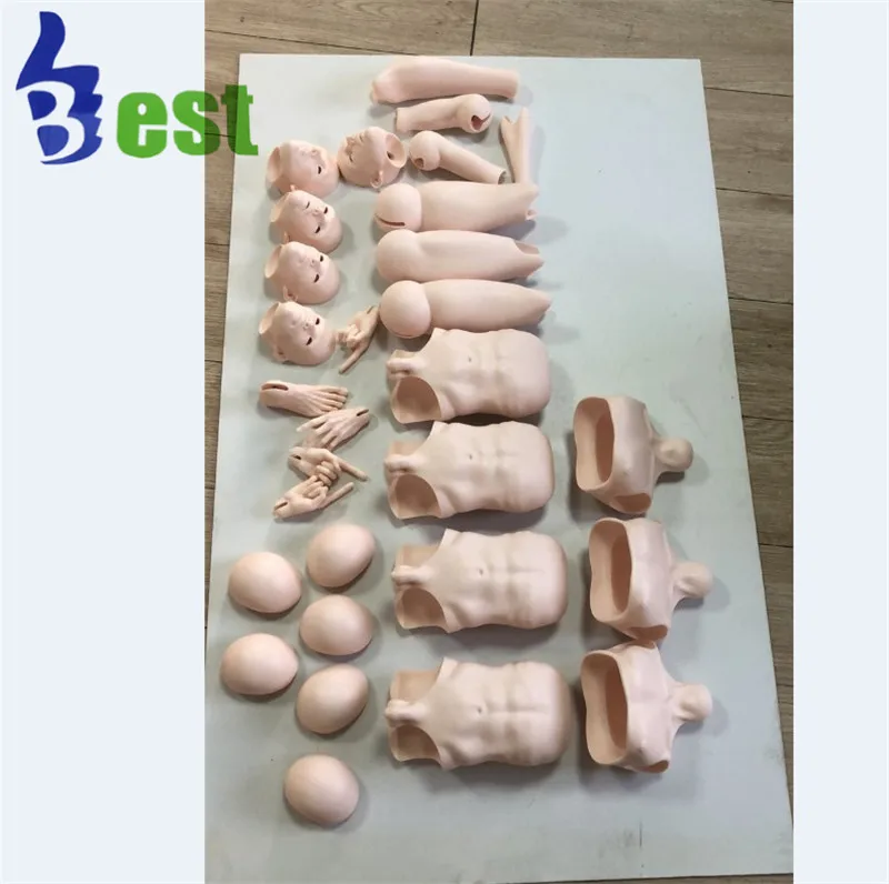 High Precision resin bjd doll body prototype custom vacuum casting parts Service for plastic BJD dolls