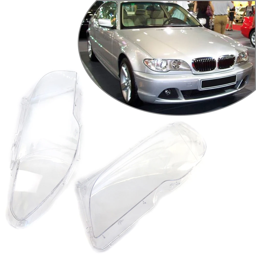 

1 Pair Car Headlight Headlamp Lens Cover Protector for BMW 3 Series E46 2DR Coupe 325ci 330ci 2003 2004 2005 2006 2006