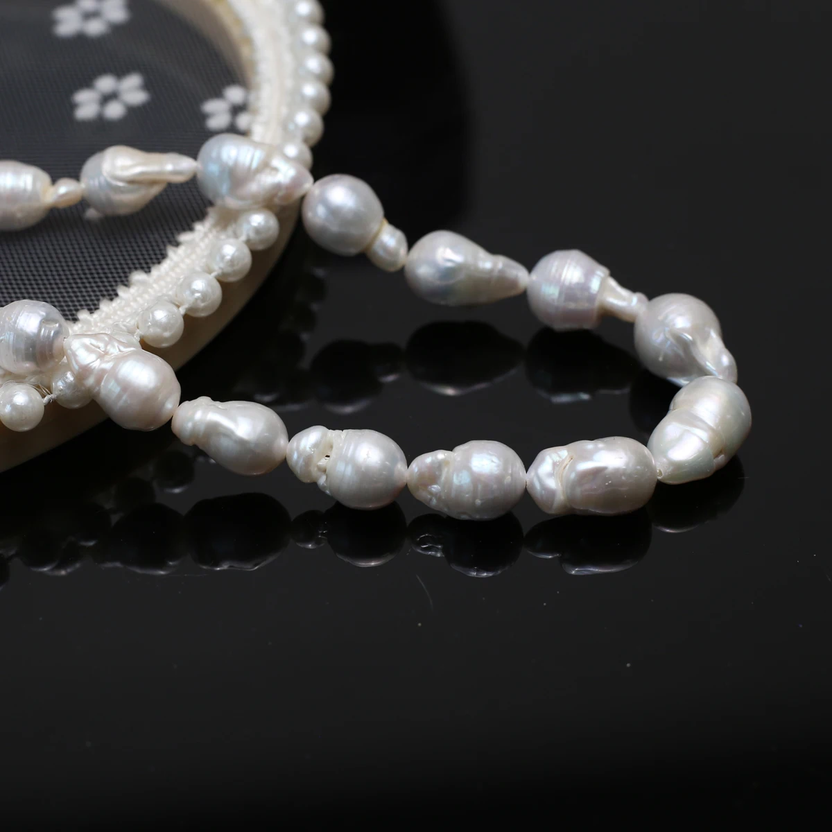 

12-15mm 5A Natural Freshwater Pearl Baroque Drop White Isolated Loose Bead Jewelry Make DIY Necklace Bracelet Women Gift Women