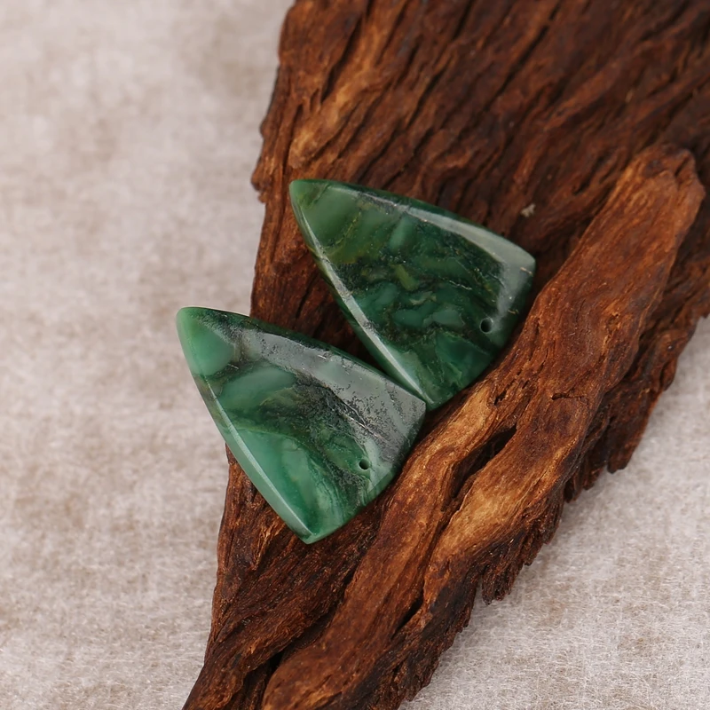 B&F African Jade Earring Beads for Jewelry Making, Handmade Natural stones beads, Stones for jewelry Making Supplies