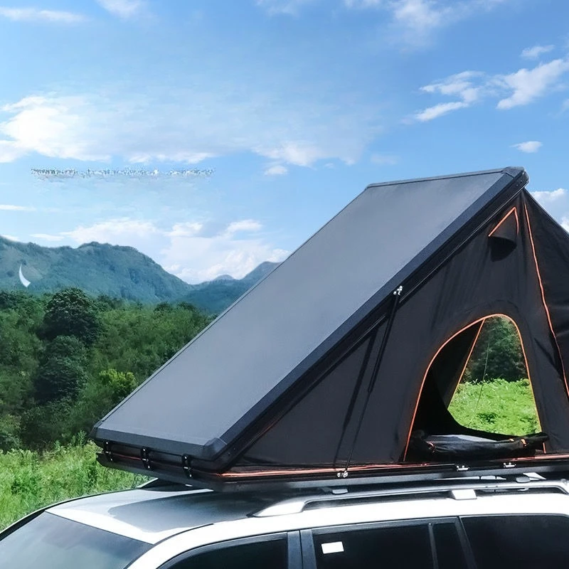 

Hard top double speed drive self-driving tour camping triangular aluminum alloy tent off-road roof retractable folding vehicle