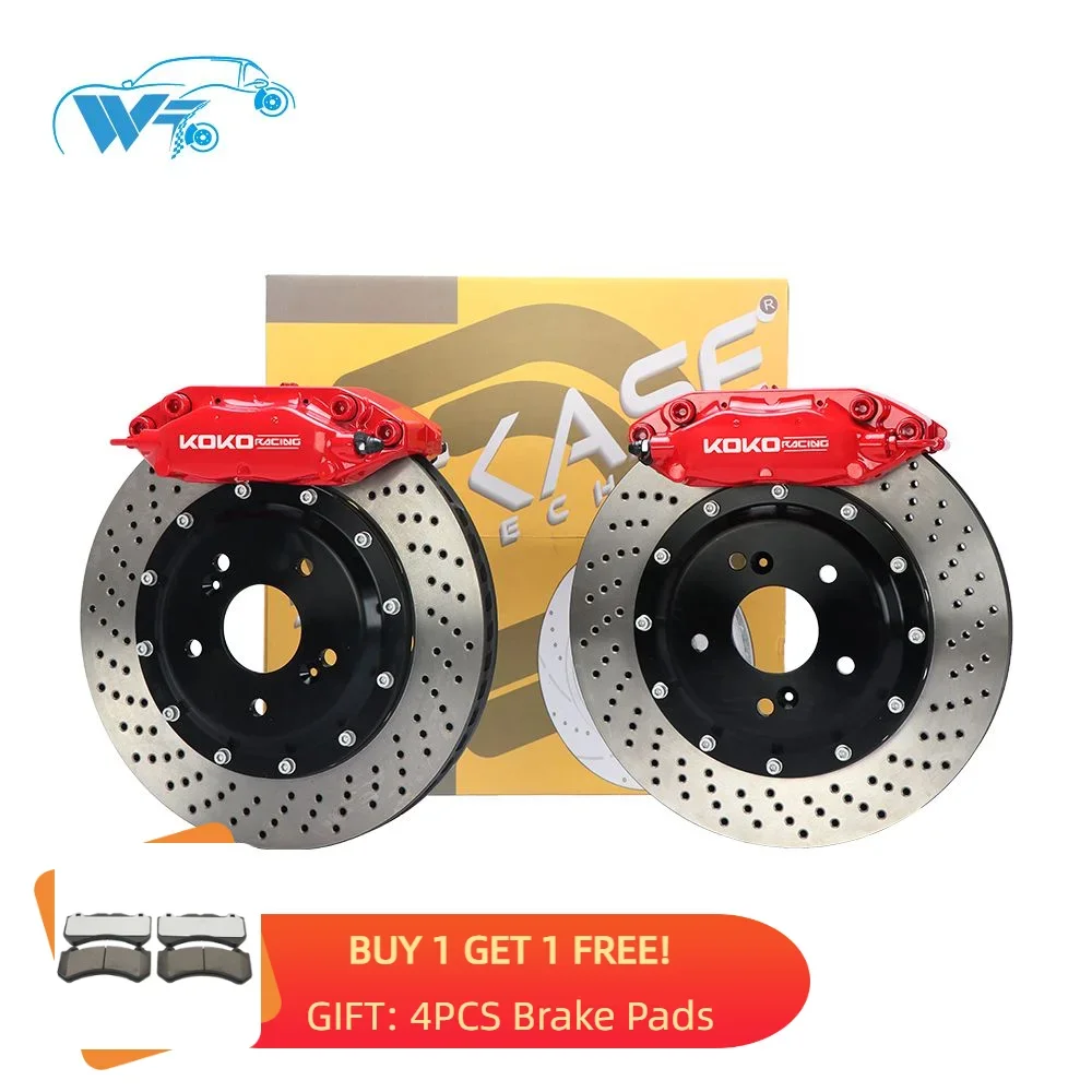 Car Brake System F50 Red Brake Kit Caliper with 355mm Rotor Rear F40 Caliper With 355*32mm Brake Disc for  Bmw M3 E36 18