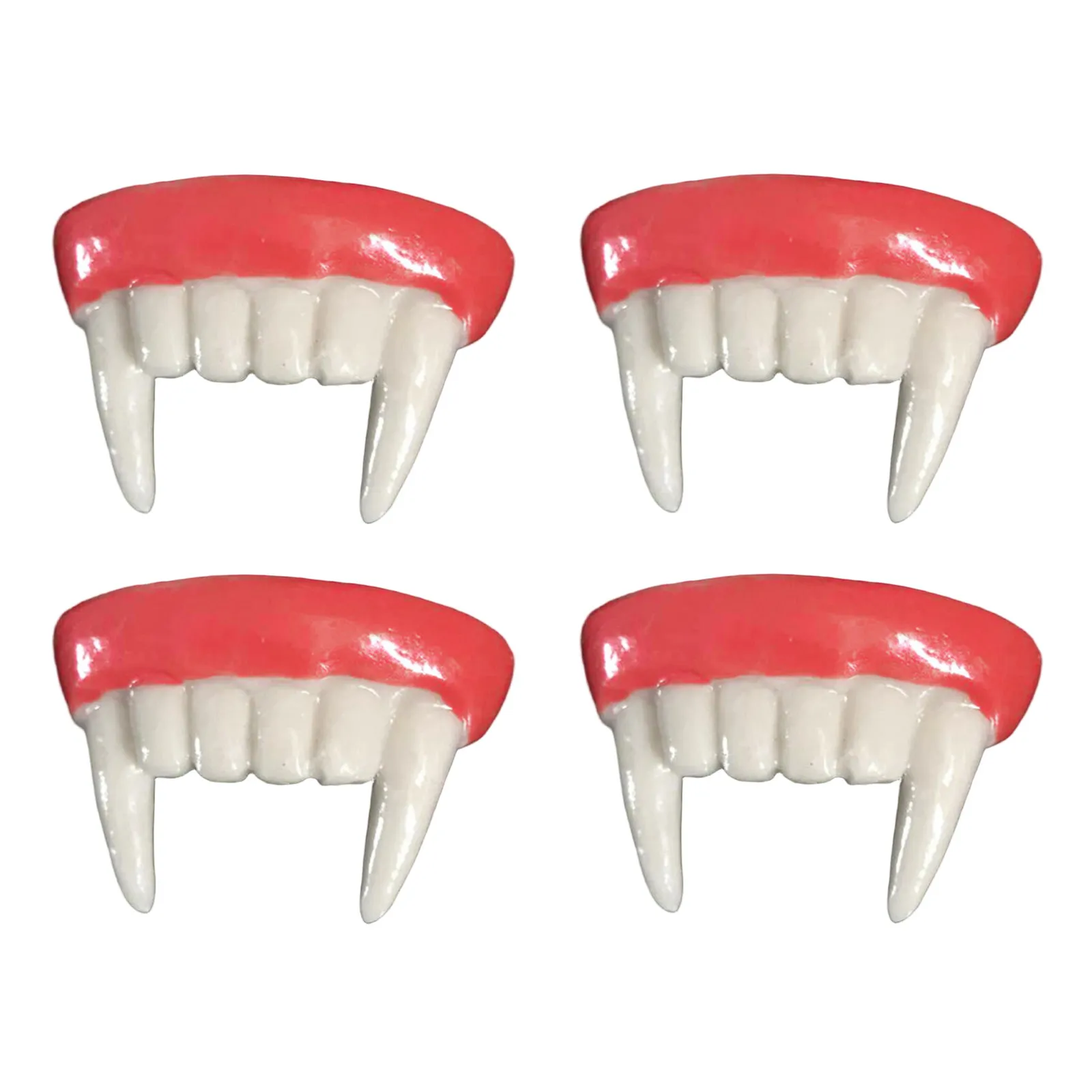 

4 шт. Накладные клыки вампира для взрослых и детей, для костюмов на Хэллоуин, косплея, маскарадов, вечеринок, для игр в «сладость или пинок»