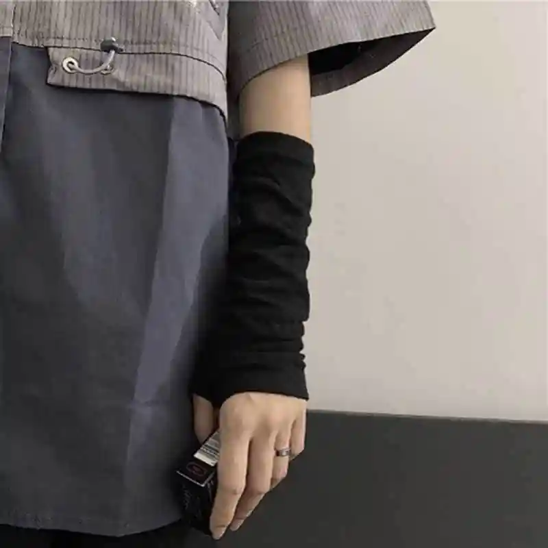 Guantes de dibujos animados rosas para niñas, guantes de invierno de medio dedo para Cosplay, accesorios de Anime, calentadores de brazo de regalo