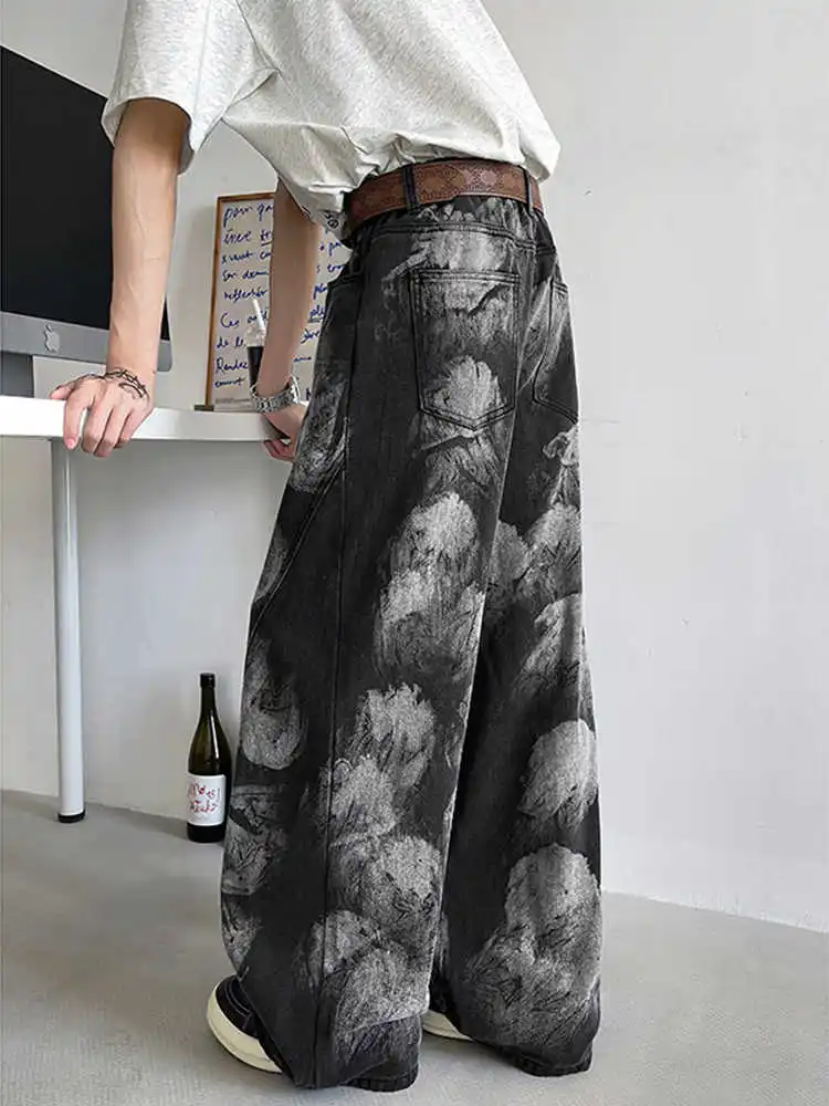 

Black High Waist Women Jeans Hip-hop Style Fashion Vintage Streetwear Y2K Wide Leg Jean 2024 Female Trouser Baggy Denim Pants