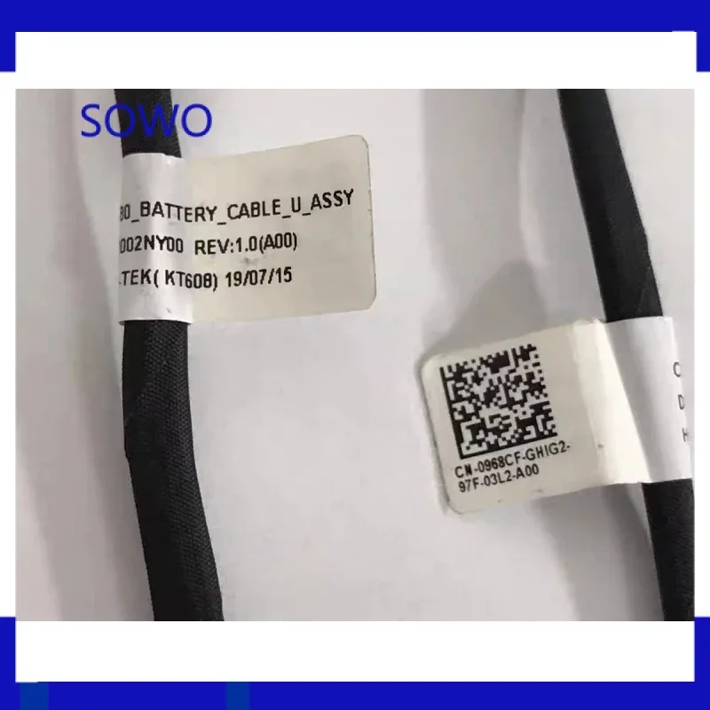 New 0968CF 968CF DC02002NY00 Battery Cable Wire Line For Dell Latitude E5580 M3520 3530 E5590