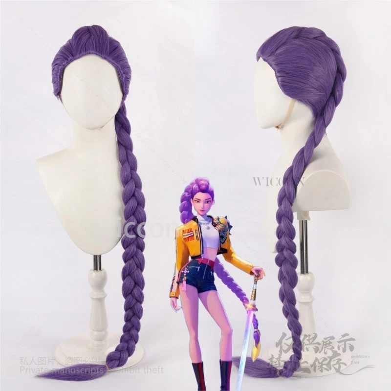 Película de Anime KPop Demon Hunters Superstar Rumi Mira Zoey 3 pelucas Cosplay pelo sintético resistente al calor pelo largo fiesta de Halloween