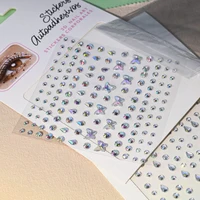 1Pcs Face Diamond Gem Sticker 5D Colorful Rhinestone Tattoo Stickers Fo Festival Nail Body Makeup Bling Jewelry DIY Face Sticker 5