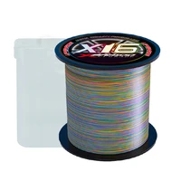 Bkuman alta calidad 16 soportes línea de pesca trenzada color 300m 500m equipo de pesca