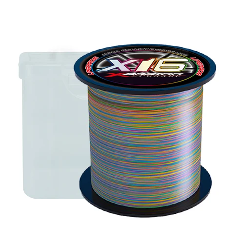 Imagen 1 del producto Bkuman alta calidad 16 soportes línea de pesca trenzada color 300m 500m equipo de pesca