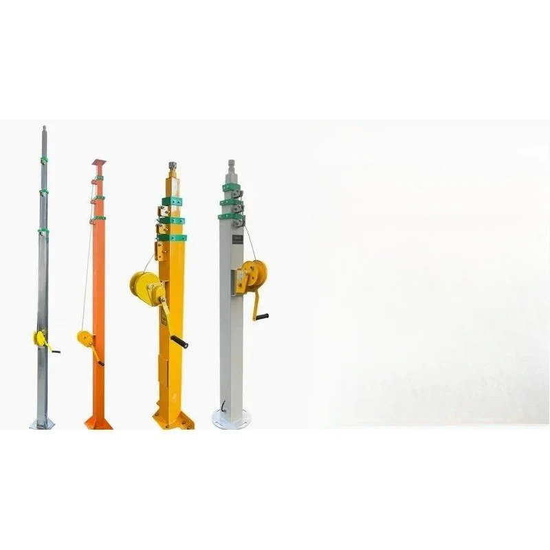New Electric Hydraulic Lifting Mast with Self Locking Function for Mobile Hotel Lighting Tower 9M 3M