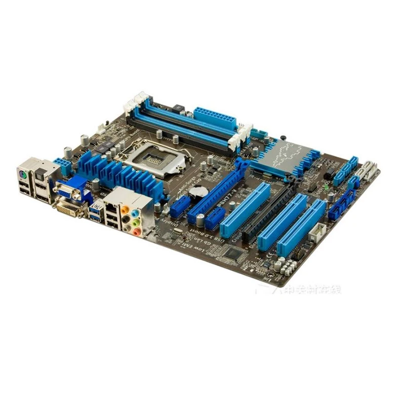 For Intel H77 P8H77-V motherboard Used original LGA1155 LGA 1155 DDR3 32GB USB2.0 SATA2 Desktop Mainboard