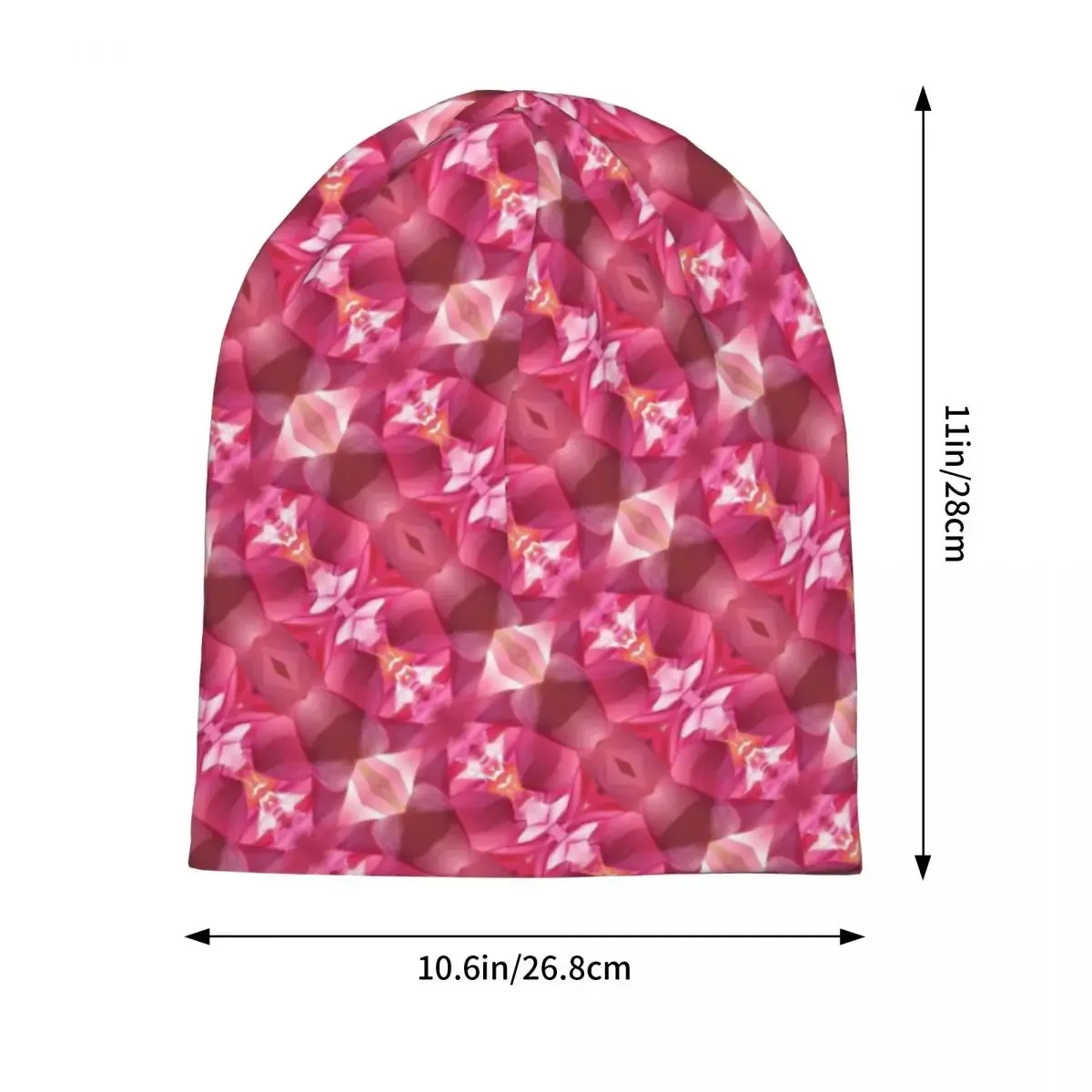 Water Lily Bonnet Hats Pink Lotus Print Knit Hat Men Women Cool Elastic Beanie Hats Spring Outdoor Sport Printed Caps