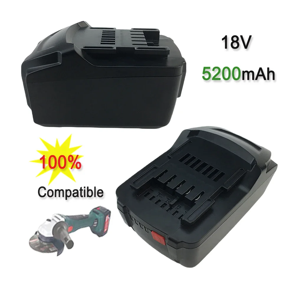 Rechargeable lithium-ion battery 18V 5200mAh suitable for Metabo cordless power tools