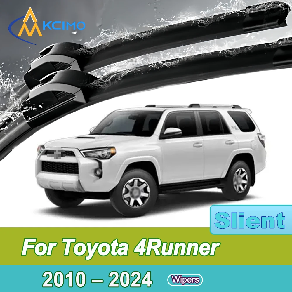 

For Toyota 4Runner N280 2010-2024 Front Windshield Wiper Blades 2pcs Quiet Rain Windscreen Window Accessories