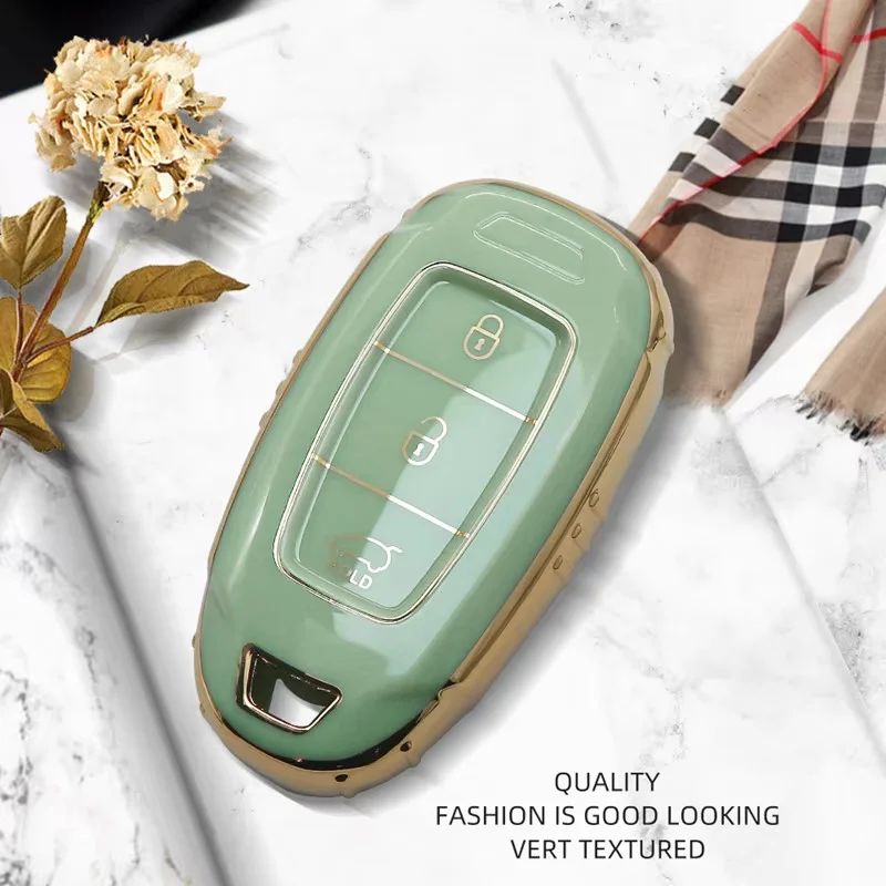 Luxurious Remote Key Case Cover For Hyundai Kona I30 IX35 Solaris Azera Elantra Grandeur IG Santa Fe Palisade Car Accessories - view 6