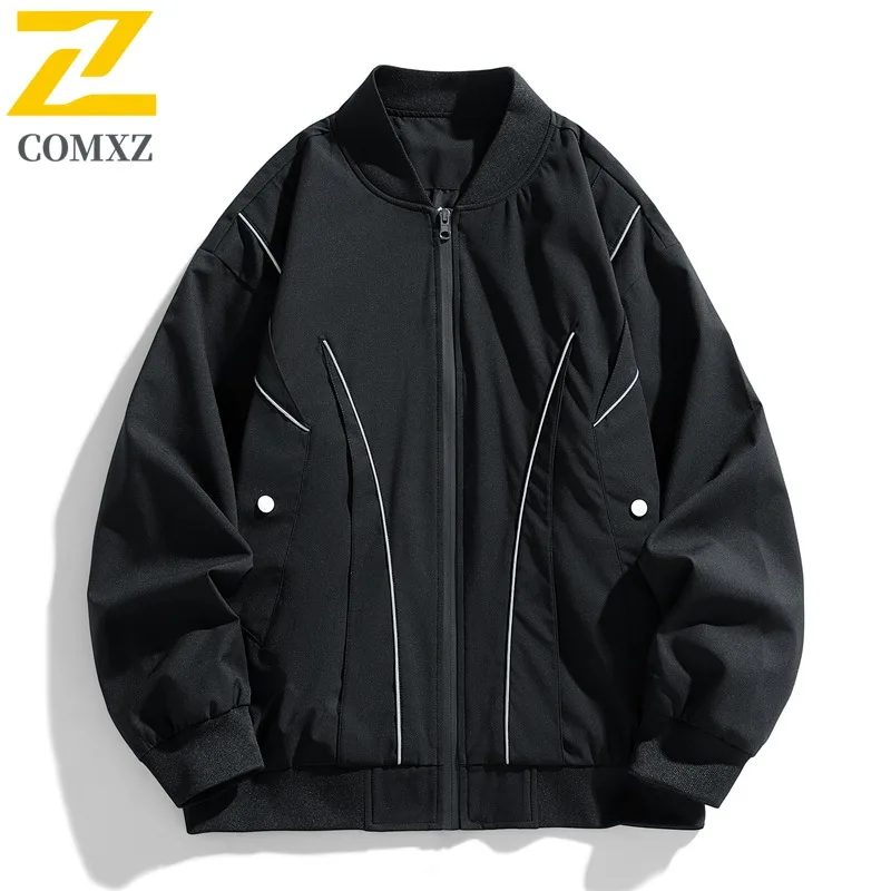 

COMXZ 2025 Men Women Couple Casual Jacket Autumn Trendy Loose Fit Versatile Lightweight Comfortable Waterproof Coat