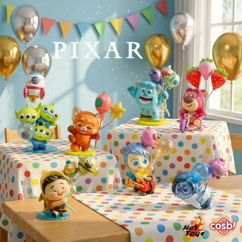 

In Stock Cosbi Pixar Balloon Series Blind Box Figures Lotso Sulley Cute Collectible Toys Desktop Ornament Gifts Accessories