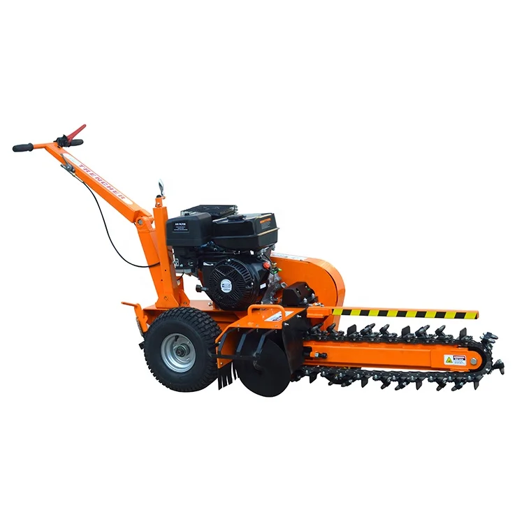 

60cm Depth 15hp Gasoline Engine Mini Trencher Machine