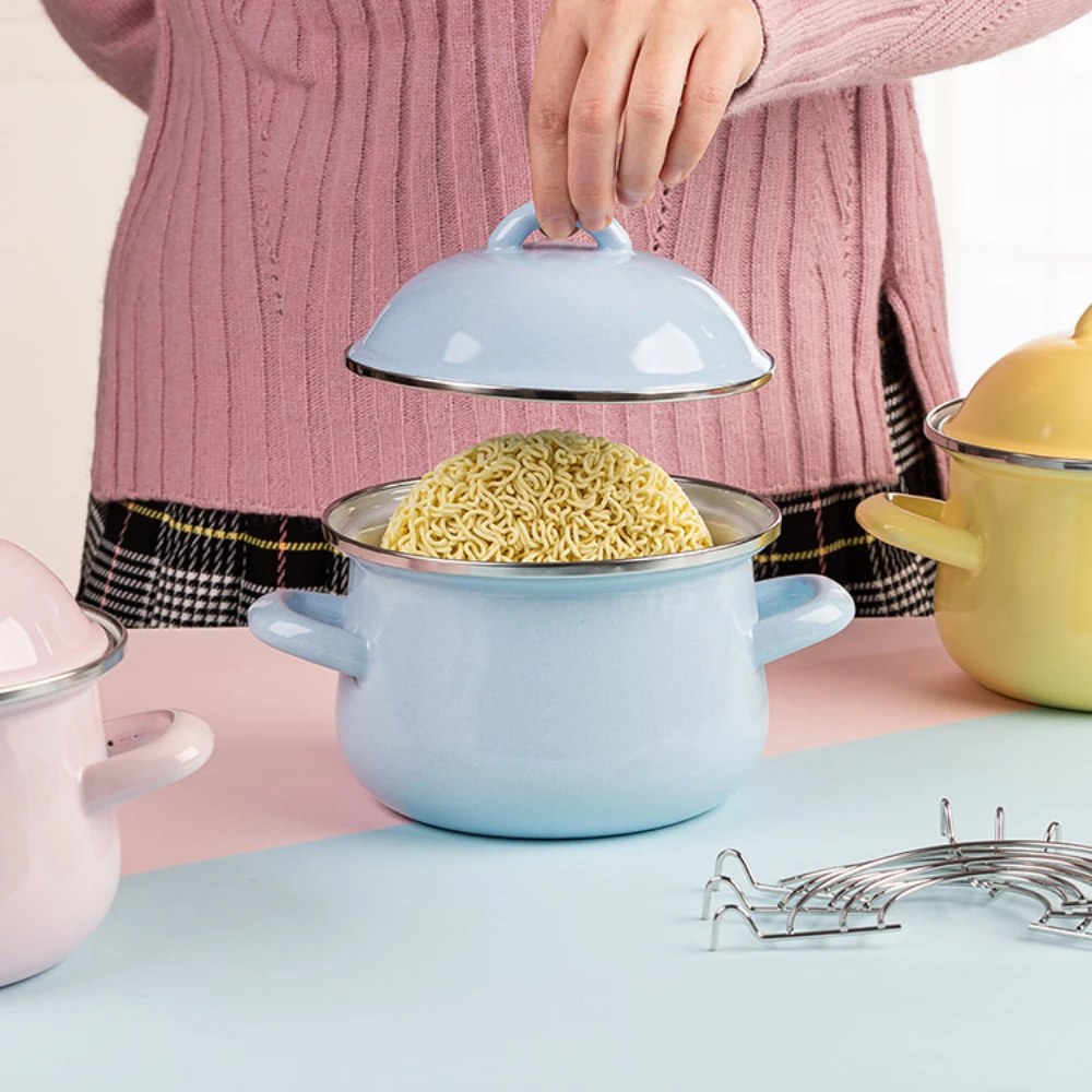 Cuenco de fideos para sopa y estofado, cuenco de ramen, cuenco de ensalada, macarrón dulce de tres colores