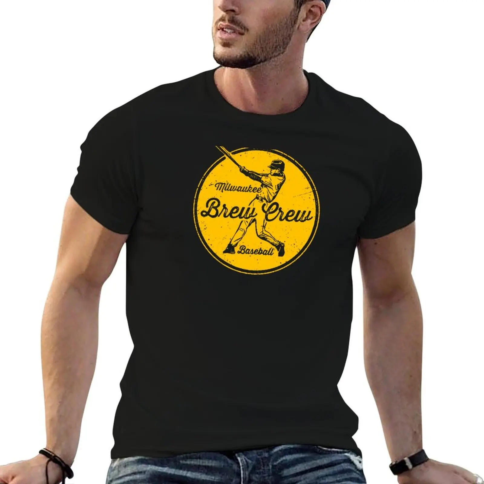 

Vintage Brew Crew T-Shirt man t shirts for men casual man t shirts graphic cotton t shirt pack T-shirt