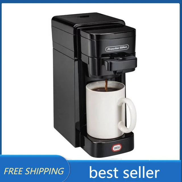 Proctor Silex Single Serve Coffee Maker 10 oz Capacity Black