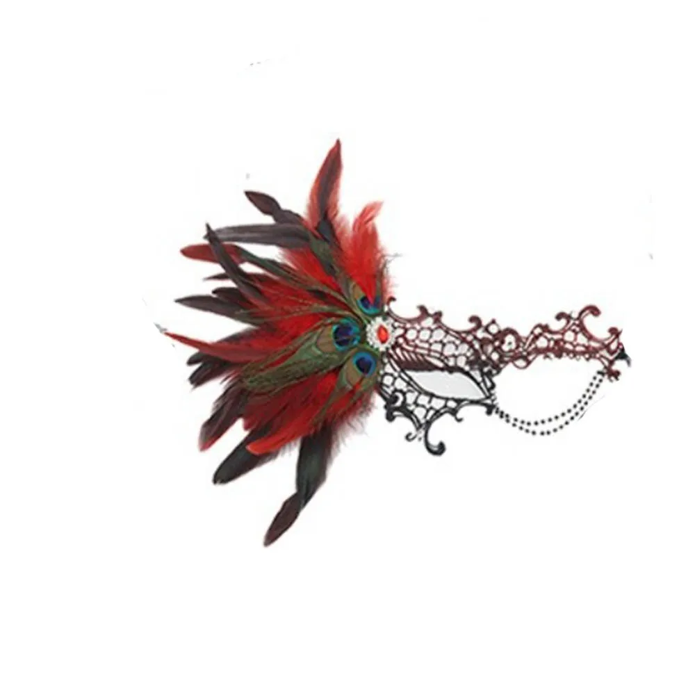 

Feathers Design Half-Face Lace Mask Seductive Style Cosplay Masquerade Mask Fancy Prom Masquerade