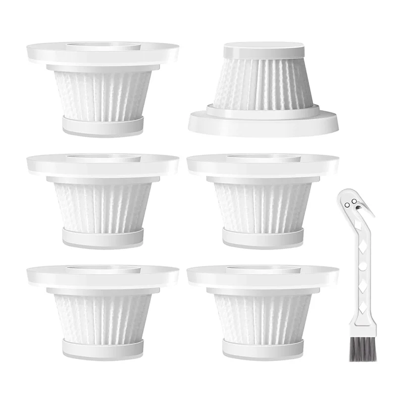 B84B-Replacement HEPA Filters Compatible With Horsepower Duck Vacuum 6-Pack High-Efficiency Filtration