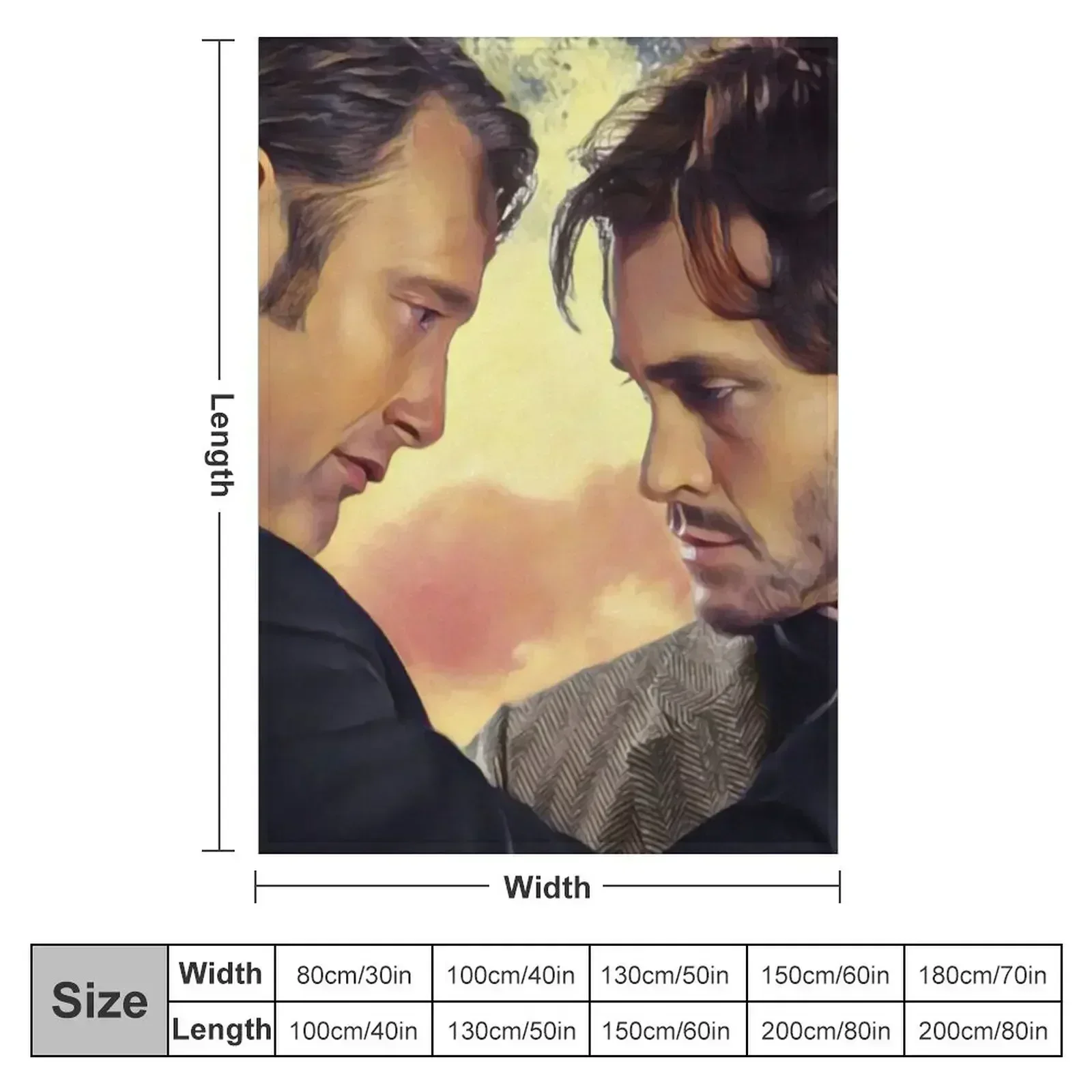 Hannibal and Will Hannigram Sunset No Text Throw Blanket Winter beds for babies blankets ands For Decorative Sofa Blankets