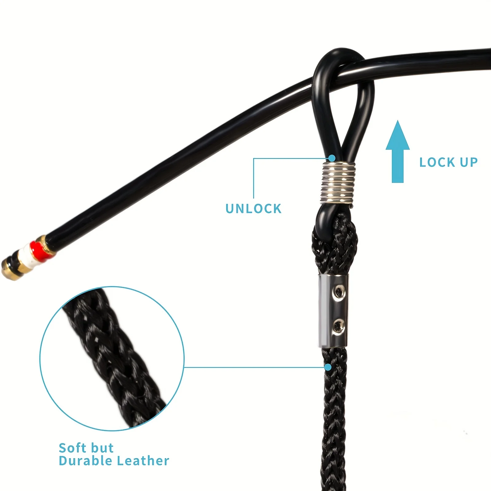 5 Stück verstellbarer Brillenbandhalter, rutschfestes Brillenschnur-Seil, Sport-Sonnenbrillen-Kettenband, Brillenhalter für Damen und Herren – Detail 7