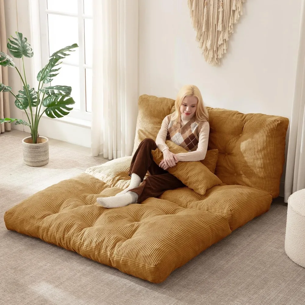 

Comfortable sofa, 3in1 Folding Sofa Bed, Futon Mattresss, Floor Mattress with Pillows for Adults, Extra Thick and Long Couch